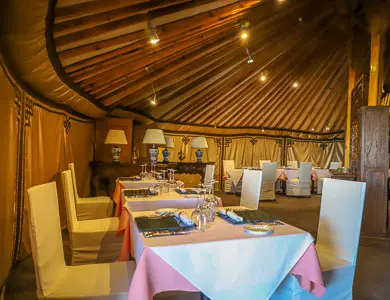 Jurta Mongolsko restaurace