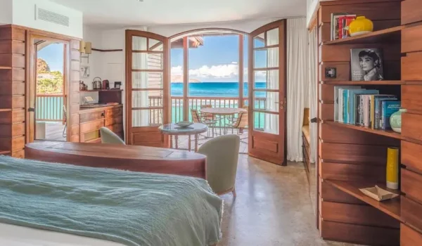 Eden Rock Svatý Bartoloměj ubytování ložnice hotel