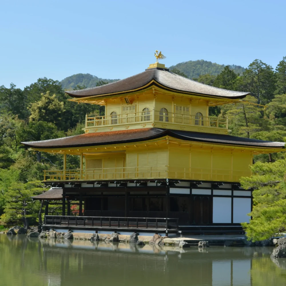 Kinkaku-ji zlatý pavilon Japonsko Kjóto